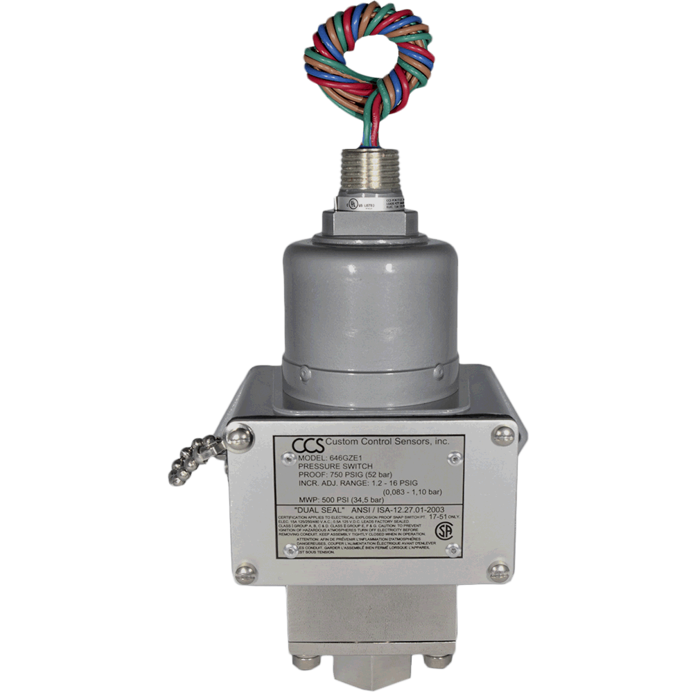 646GZE Series Pressure Switch | Telematic Controls Inc.